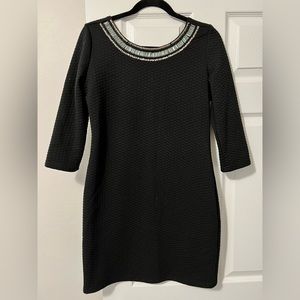 Ya Los Angeles black long sleeve body con dress - size Large